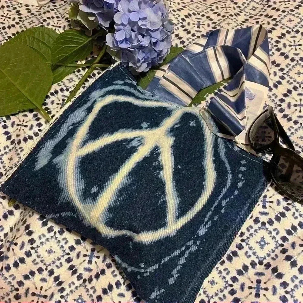 New. Handmade denim tote bag